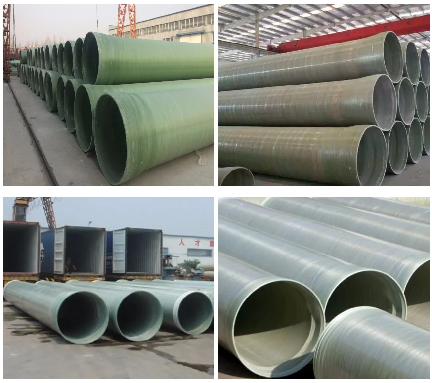 Grp Gre Frp Pipe Price Frp Large Diameter Pipe For Sewage Treatment Grp