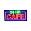 Hidly 12x24 Inches 24HR Cafe LED Open Sign, Super Bright Low Power Consumption Advertising Display Board