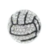 Wholesale Fashion 26MM Crystal Volleyball Shape Button Ball Shape Rhinestone Button / Buckle /Brooch For Men And Children