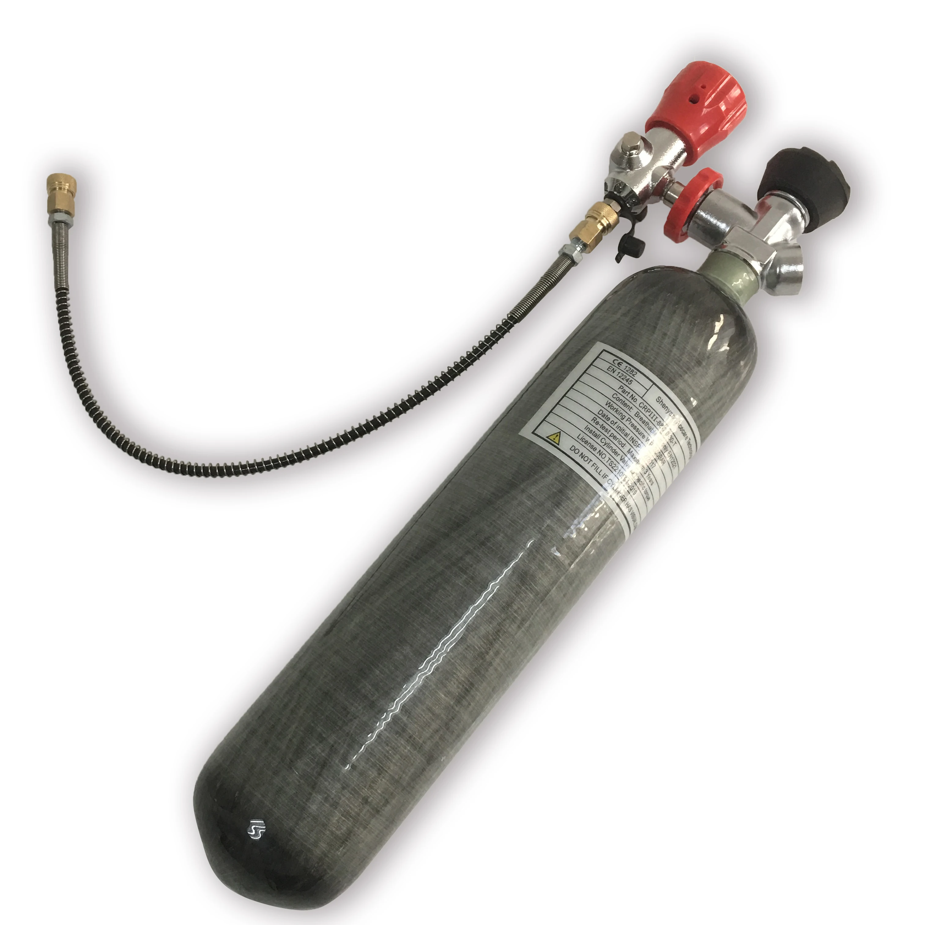 

Acecare High Pressure New Updated 4500psi Paintball Tank 2L Carbon Fiber Cylinder With Valve and Filling Station-K