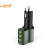 LDNIO CM11 Three Port USB Car Charger With 1 Cigarette Lighter Socket 5.1A Output Phone Charger For Xiaomi