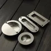 Flush Sliding Inset Door Pull Cabinet Furniture Handle Knob