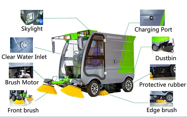 ART-S16  Electric Road Cleaning Machine Sweeper Truck EU certification  Anhui airuite