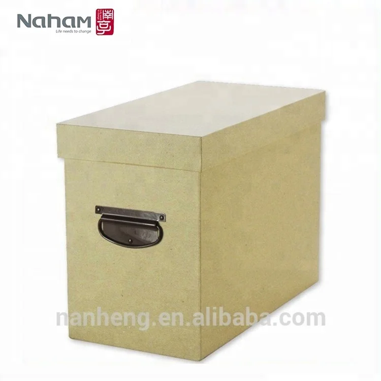 Naham Eco Friendly Office Corrugated Decorative File Box With Lid