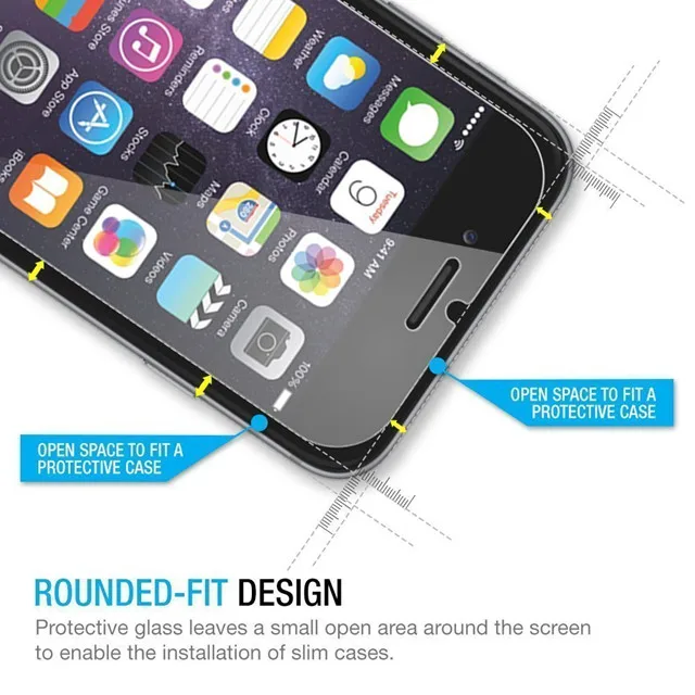 High quality and nice price smart phone protector film tempered glass screen protector for iphone 6 6s 6 plus 6s plus 7 7plus 8