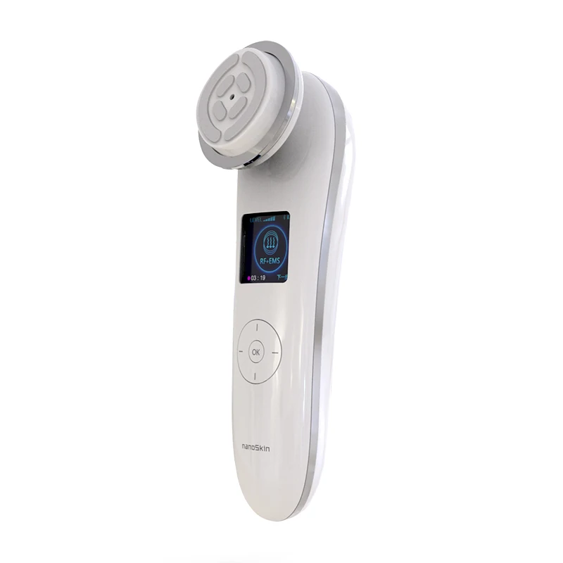 

F81 nanoSkin Multifunction RF EMS with cool mode for tightening pores Best rf skin tightening face lifting machine