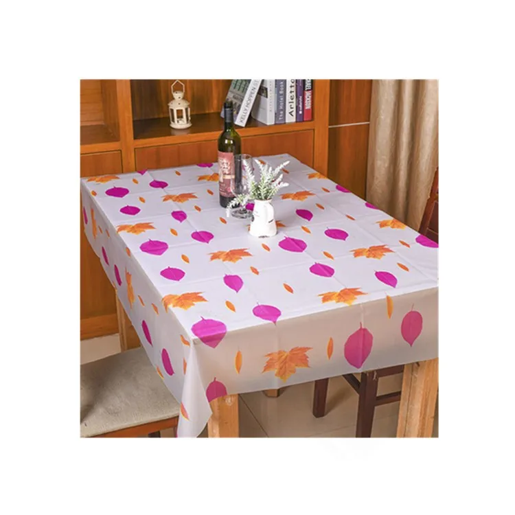 Yellow Plastic Table Cloth Printed,Peva Table Cloth Roll Custom Buy