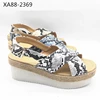 Sneaker PU upper TOP selling in Spain high heel with espadrilles and EVA 2019 New development style