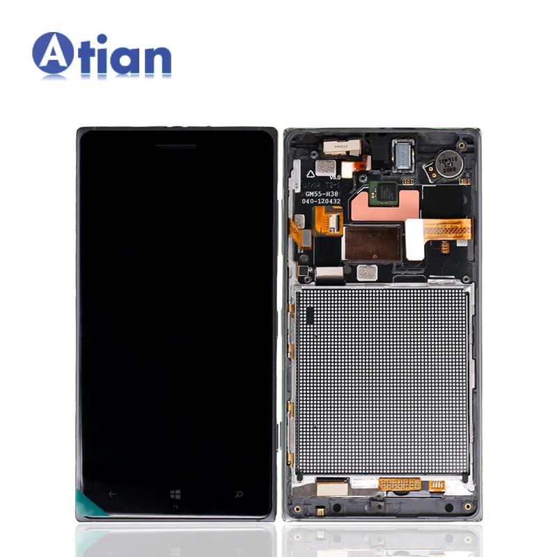 

For Nokia Lumia 830 Screen Touch LCD Display Digitizer Assembly with Frame for Nokia 830 N830 RM-984 5.0 LCDs Screen, Black