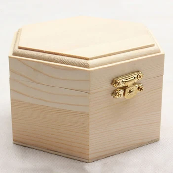 Pan Blank Wood Makeup Box Wooden Cake 