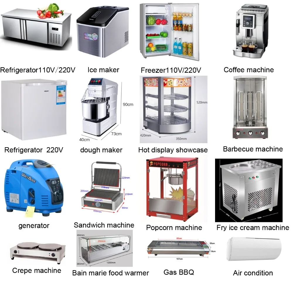 450mm 1 Pan Fryer Ice Cream Roller Snack Fried Ice Cream Fryer Machine