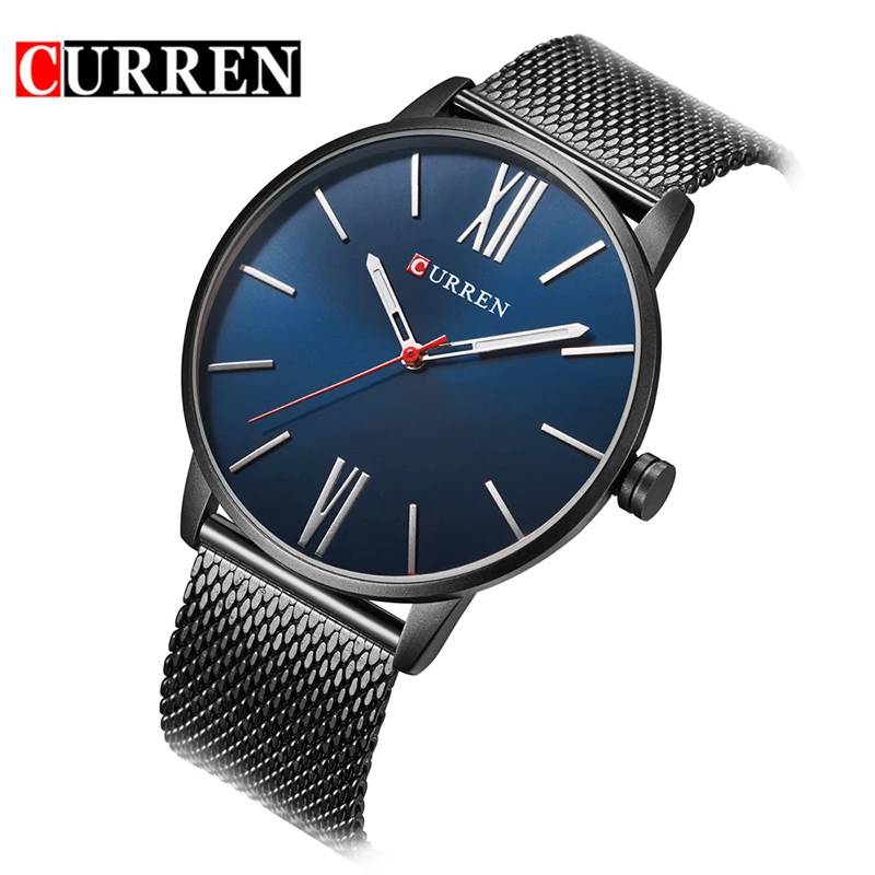 

Men CURREN 8238 Wristwatches Top Brand Stainless steel watches Minimalism Luxury Quartz Wrist Watches For Men Relogio Masculino