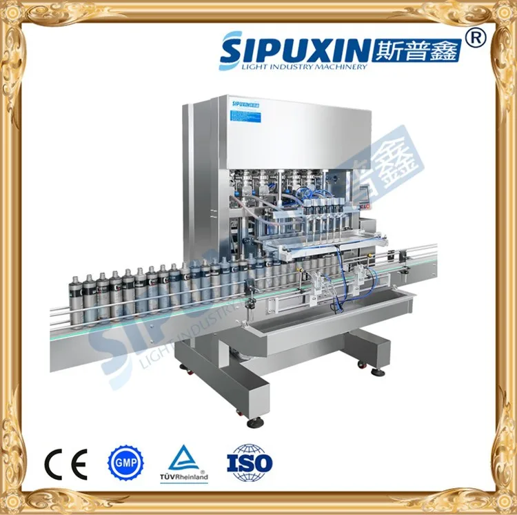 6 nozzles automatic liquid filling machine