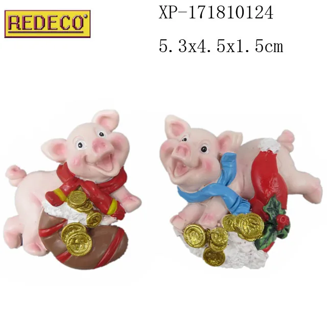 Resin Farm Animals Pig Sculpture Life Size Resin Pig For Gift And