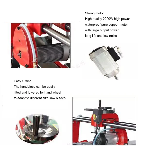 Stone Cutting Machine Portable Circular Saw Ceramic Tile Cutting Machine Bench Saw for Marble Granite Tile Cutting