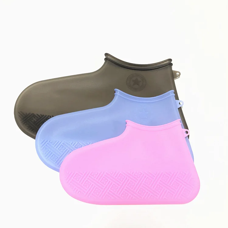 

Waterproof Shoe Covers Silicone Shoe Covers Waterproof Boot Reusable Non Slip Rain Snow Overshoe, Black ,blue, pink