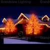 Outdoor colorful toronto maple leaf christmas tree with led lights for holiday decoration