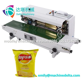 Potato Chips Bag Sealing Machine Seam Mini Sealer Product On