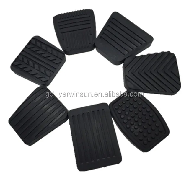 Automotive brake rubber pedal pad