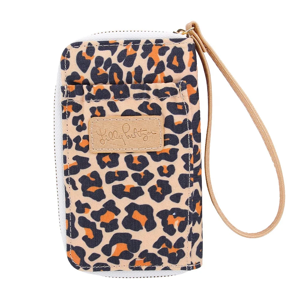 

Cellphone Wallet for Women Dual Zipper Long Purse with Removable Wristlet, Serape&leopard,leopard,rainbow,sunflower,etc.