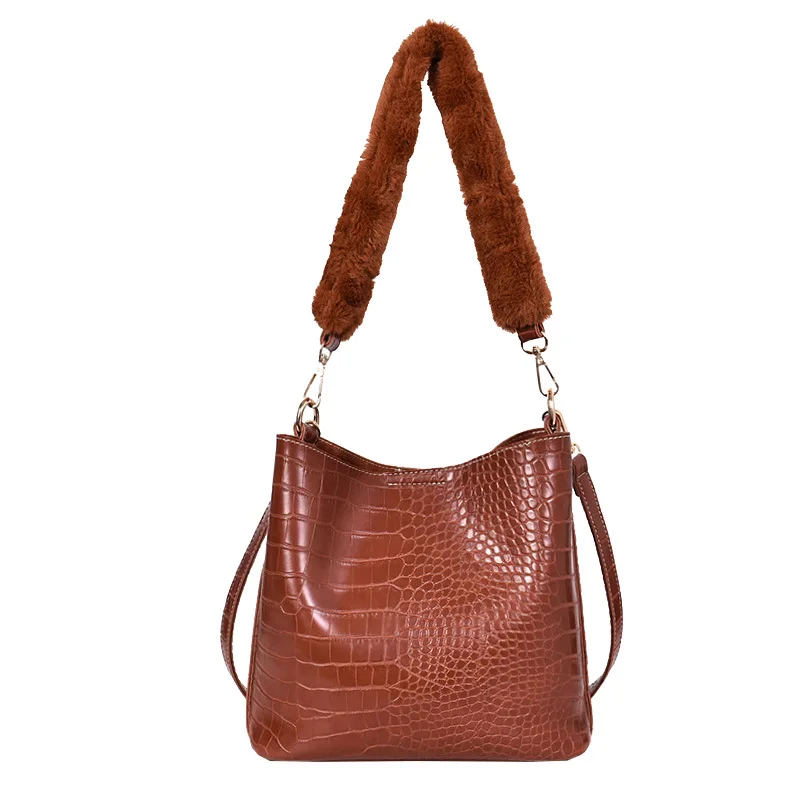 

Korean style alligator print messenger bag fashion lady women shoulder bag