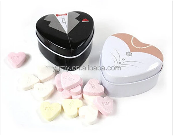 

Mint tin wedding favor box dressed to the nines wedding candy box