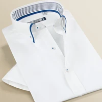 

custom new design pure color mens white dress shirts