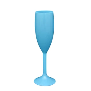 Image of cheap custom 170ml acrylic champagne glass 6oz plastic champagne flutes