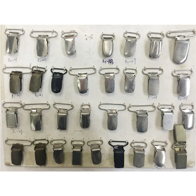 
alloy metal garment accessories hanger clip pants costume suspender clip 