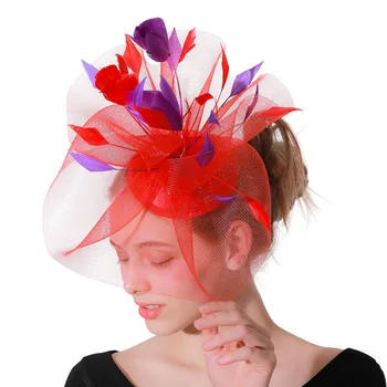 ladies hats with feathers