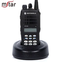 

Motorola portable analog radio gp338 is vhf/uhf lcd and keypad 28 channels walkie talkie