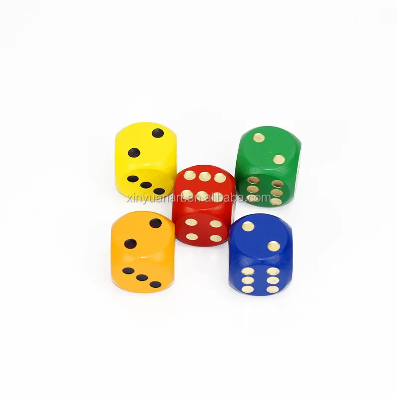 
Factory price Custom Round Corner High Quality Wooden Blank Dice 