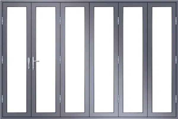 China Supplier Interior Aluminum Folding Doors Folding Glass Doors Luxury Door for House