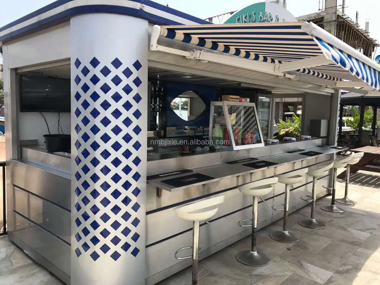 Customized Fully Fitted Outdoor Ice Cream Kiosk For Sale/ice Cream Mall