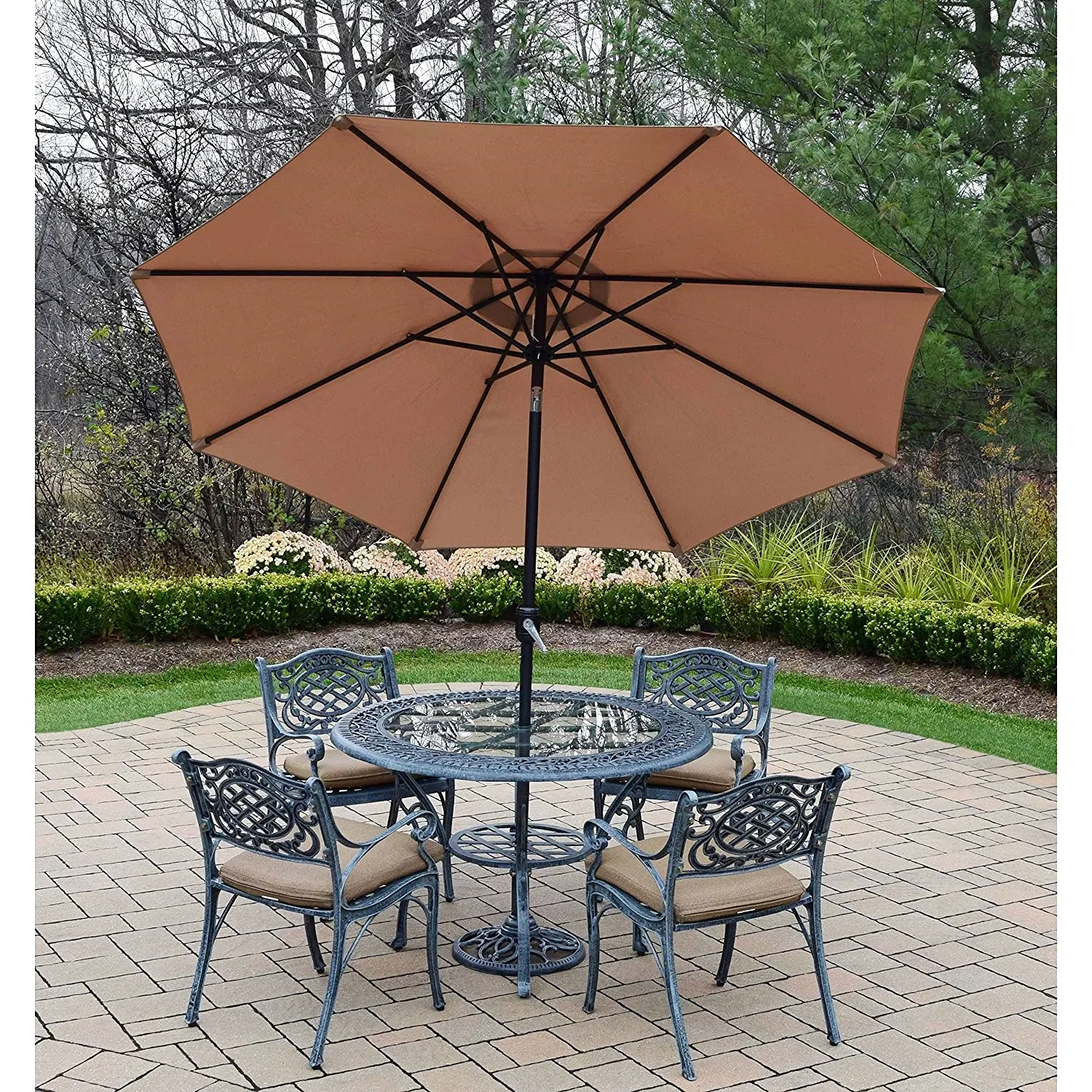 Стол садовый с зонтом