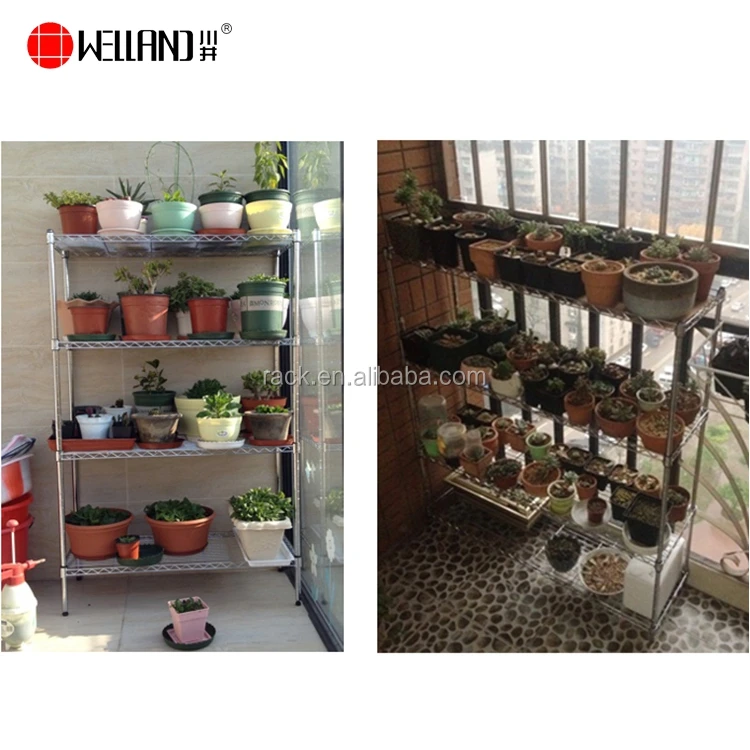 Outdoor Metal Iron Garden Plant Shelf And Rack - Buy Iron Garden Shelf