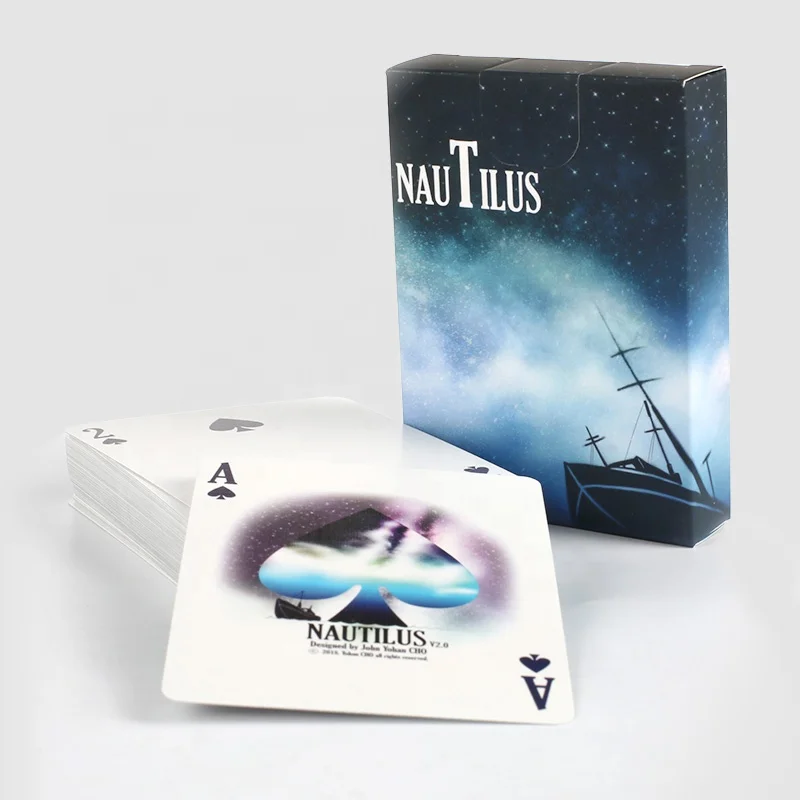 

WJPC -Nautilus Magic Playing Cards Collection Beautiful Design Printed Premium Paper Poker Card, Cmyk 4c 1c pms