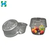 Wholesale Disposable Plastic Fruit Salad Container Packaging Egg Shaped Container