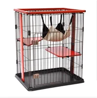 

Wholesale good quality metal wire cat crate carge collapsible cat cage with removable tray