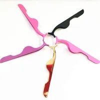 

Popular makeup tools colorful rose gold print logo private label lash applicator eyelash tweezers