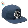 Blank rope gorras hip hop snapback hat Personalized xxl plain 5 panel baseball caps custom 3D embroidery with string