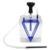 2019 Hot sale new design Acrylic square shisha hookah set Triangle shape hookah