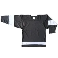 

Custom team set youth black plain blank ice hockey jerseys fashion