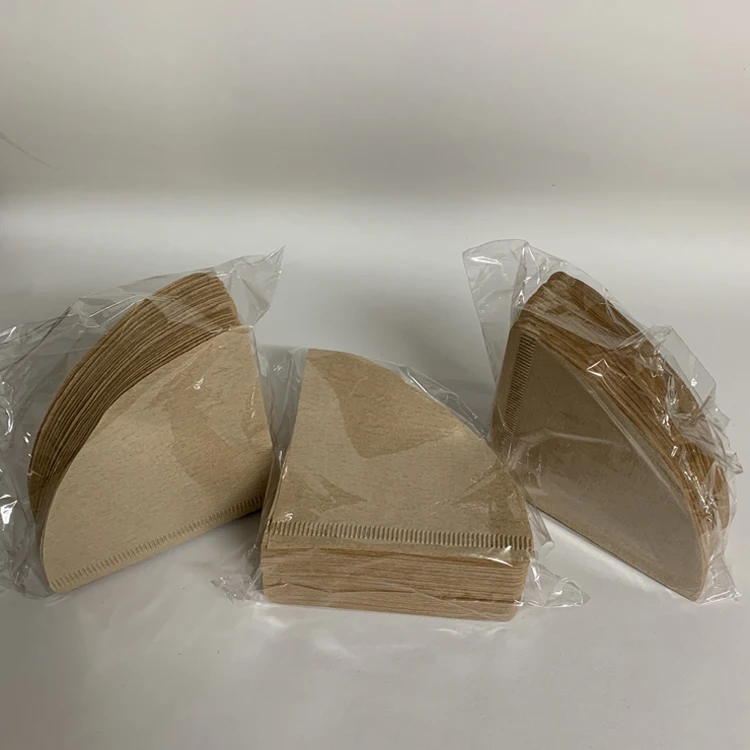 

V01 shape coffee filter rolling paper for 1-2 persons size 105*140 mm 100pcs virgin wood pulp coffee bag filter paper