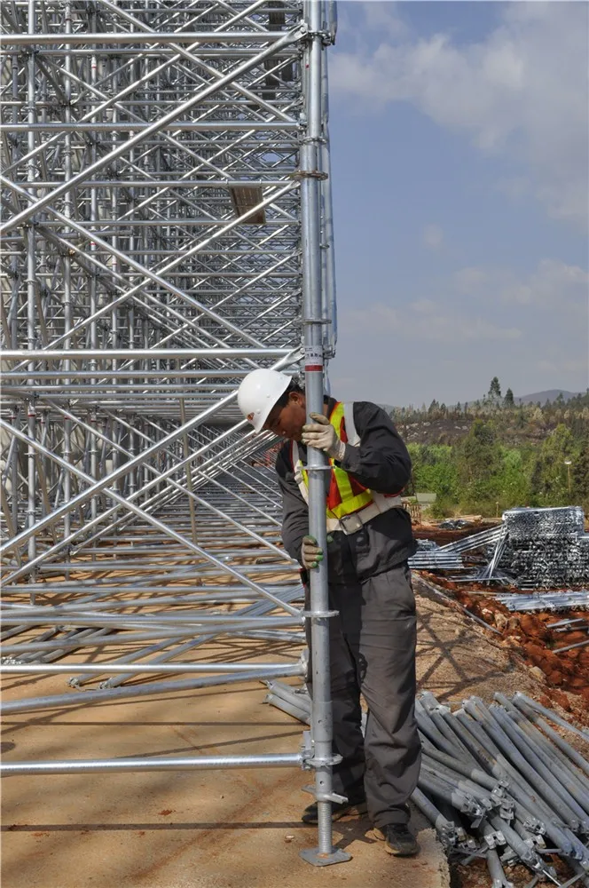 Layher Scaffolding Parts 12mm Steel Plate Gi Ringlock Flange With 8