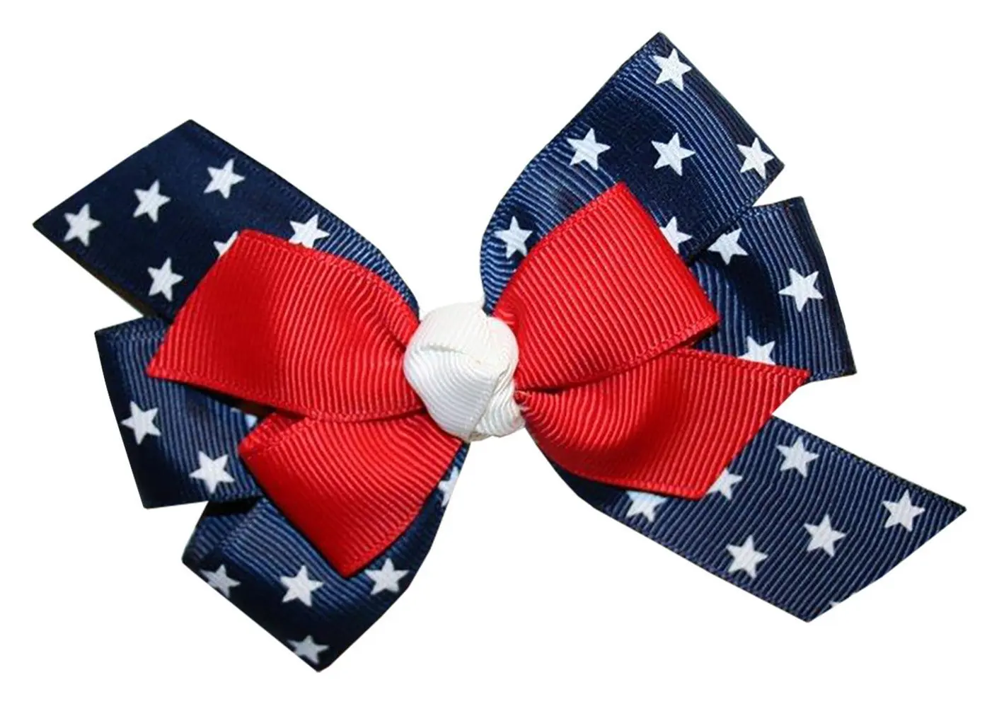 Buy Wd2u Girls Red White Blue Star Spangled Patriotic Hair Bow On