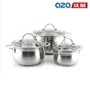 Wholesale SS 201 wire type handle silver color kitchen stainless cookware