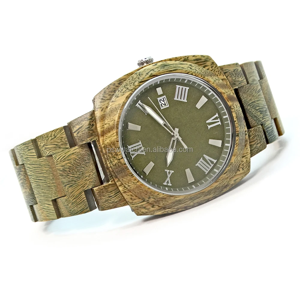 

Men's wooden Ultra thin quartz brand wood watch foreign trade Wood Watch customization