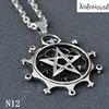 New fashion 316l stainless steel Men's jewelry north star charm pendant necklace men