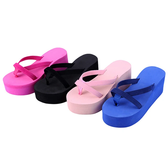 

Greatshoe fashion high platform flip flops china,high quality women high heel slippers,wholesale eva foam wedge flip flops